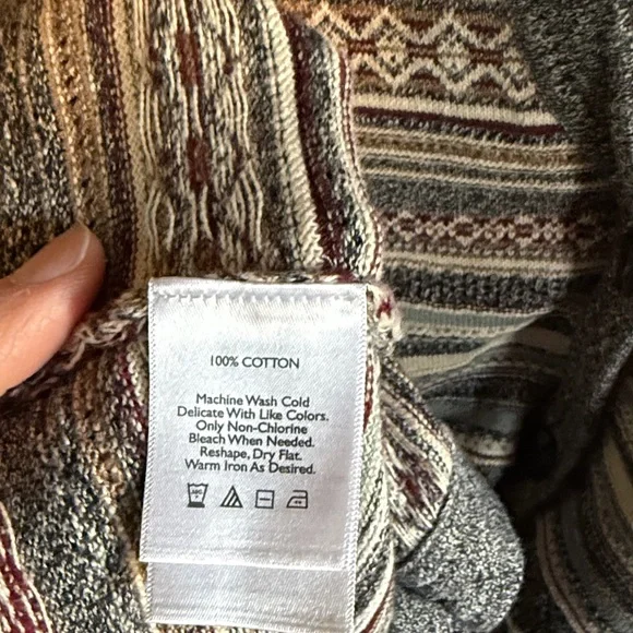 Eddie Bauer Multicolor Striped Cardigan Sweater - Picture 4 of 4